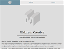 Tablet Screenshot of mmorgancreative.com